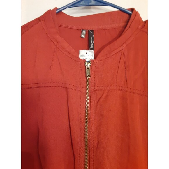 Maurices Fall Color Zip Up Light Weight Ladies Jacket New Size Medium - Picture 3 of 7